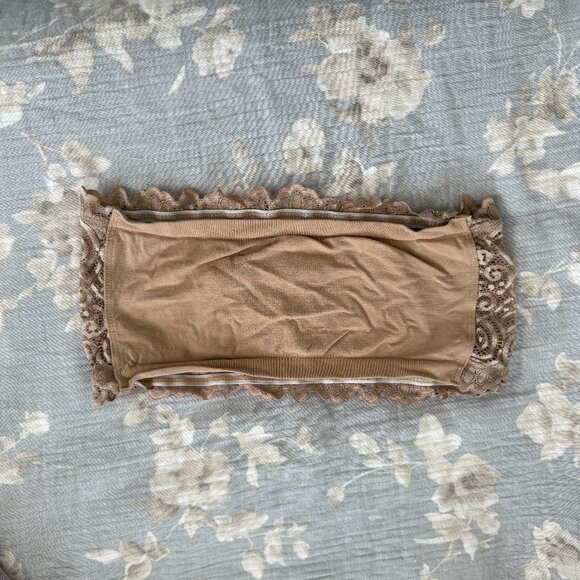 Free People Intimately Reversible Bandeau Bra Tan - EUC - Picture 3 of 4